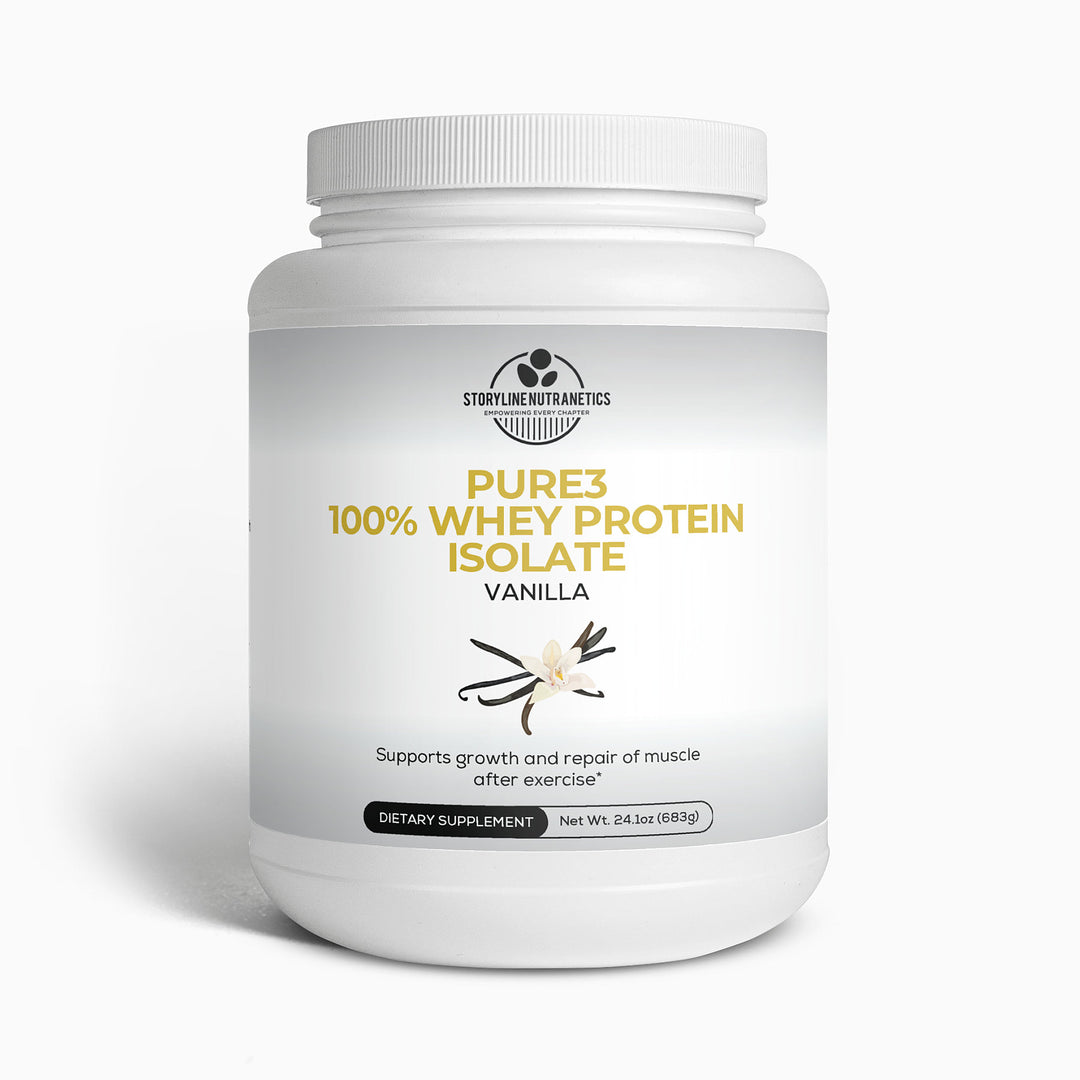 Pure3 100% Whey Protein Isolate (Vanilla) - Storyline Nutranetics