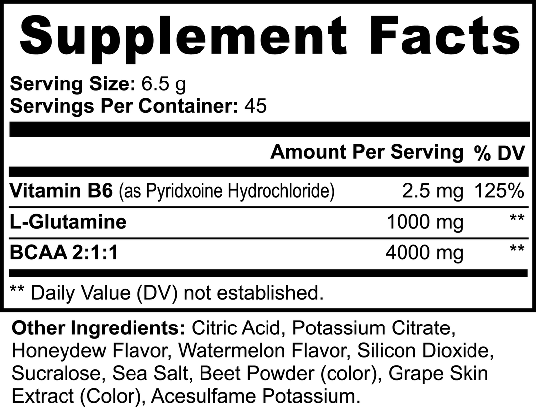 BCAA Post Workout Powder (Honeydew/Watermelon) - Storyline Nutranetics