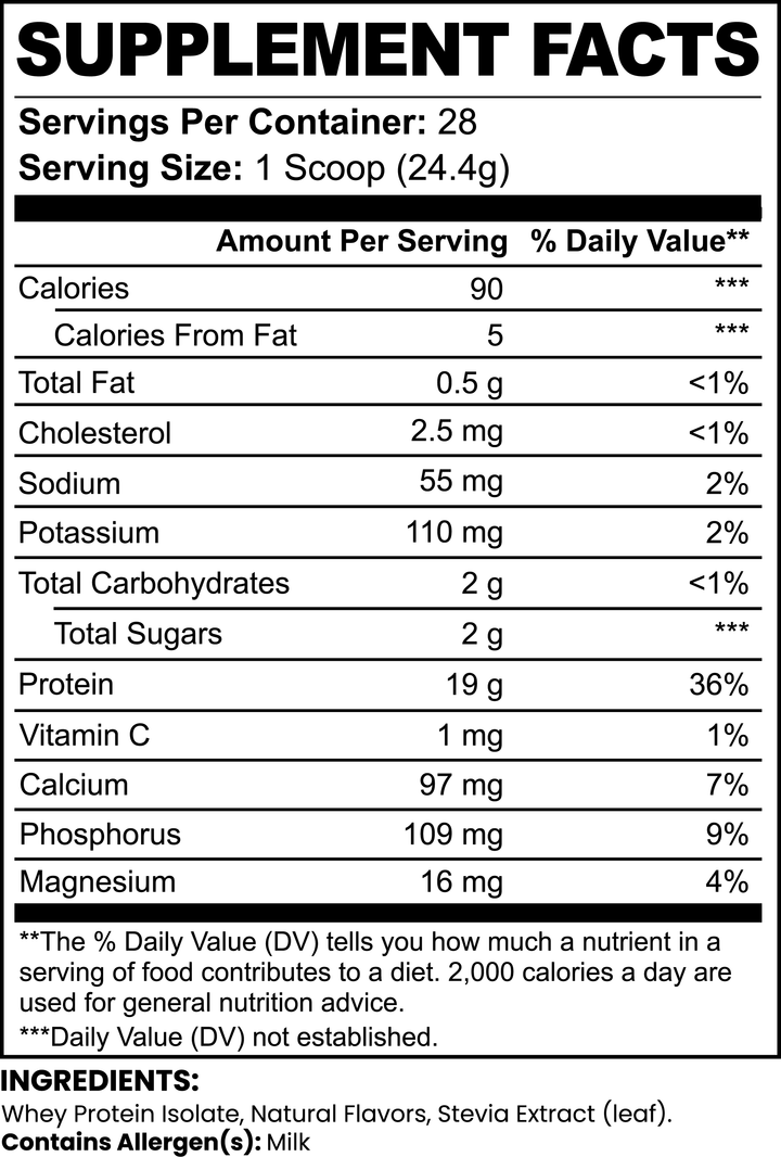 Pure3 100% Whey Protein Isolate (Vanilla) - Storyline Nutranetics