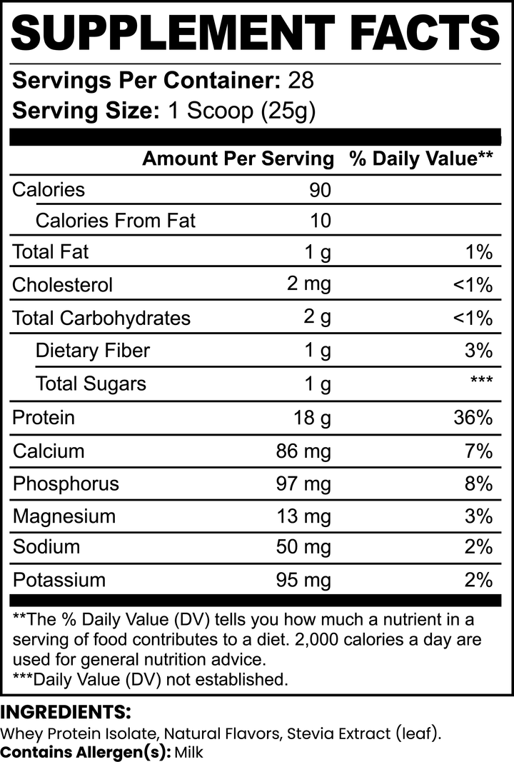 Pure3 100% Whey Protein Isolate (Chocolate) - Storyline Nutranetics